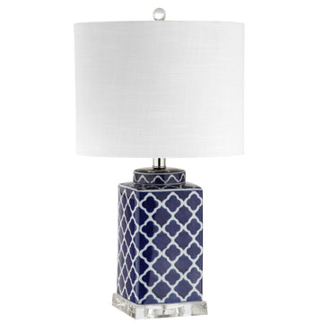 Clarke 23" Chinoiserie LED Table Lamp - JONATHAN Y